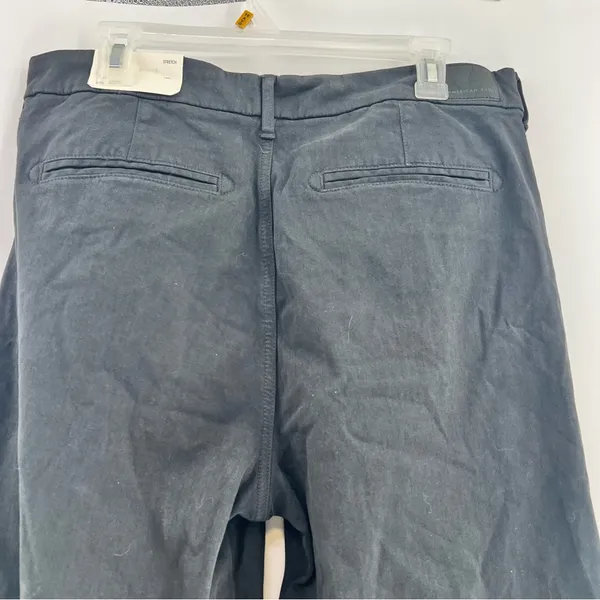 American Eagle Skater Trouser Pants 14 Black Wide Leg Stretch 32” NWT - Image 4