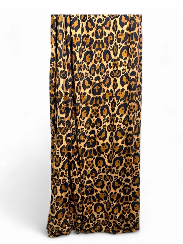 H&M DIVIDED Women’s Strapless Animal Print Tube Smocked Top Maxi Dress Size US 4 - Image 8