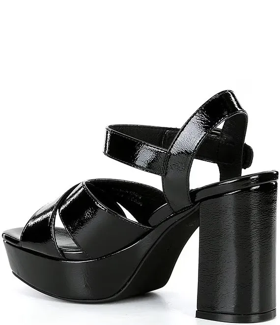 Jeffrey Campbell Amma Patent Platform Block Heel Sandals - Image 2
