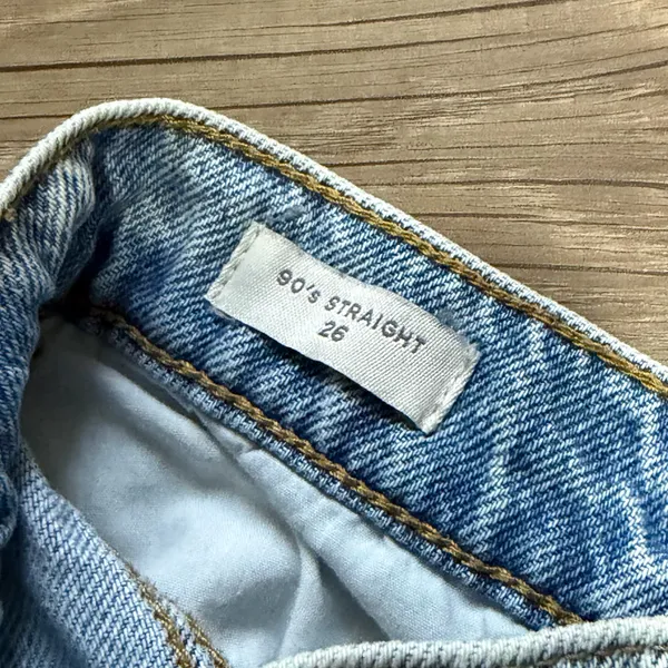 PACSUN Light Blue Distressed 90’s Straight Jeans - Image 4