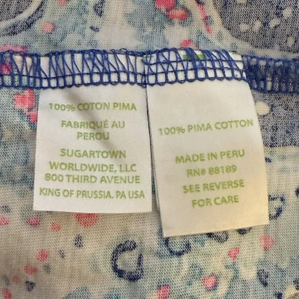 Lilly Pulitzer Cotton Beacon Dress Indigo‎ Star Struck Blue Pink Starfish Small - Image 10