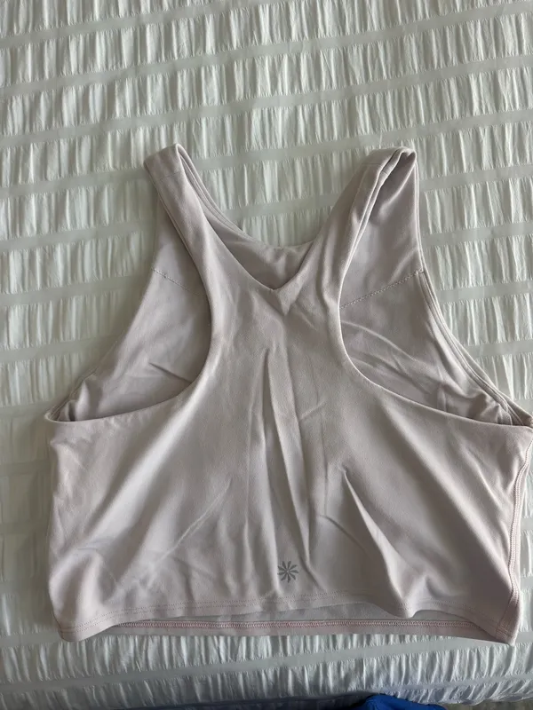 Athleta Conscious Crop Top pale pink  - Image 5