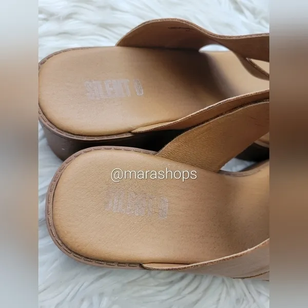 Silent D Undonestto Platform Slide Sandal Tan Size 10 - Image 6
