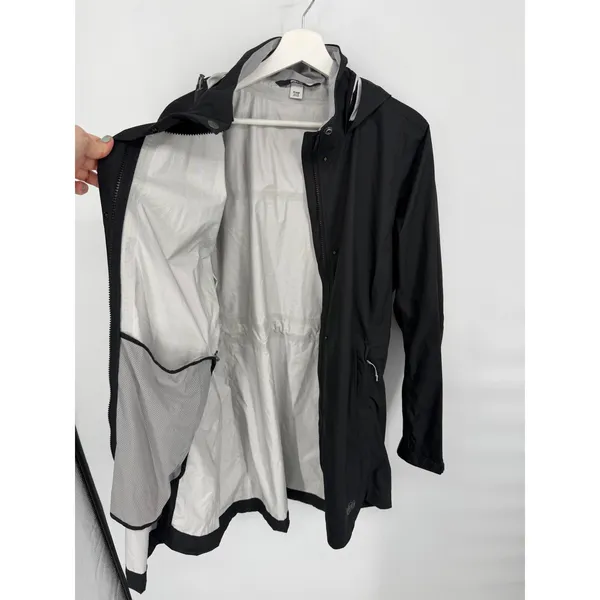 REI Co-op Women's Rain Jacket XL Black Hooded Waterproof Shell - Image 4