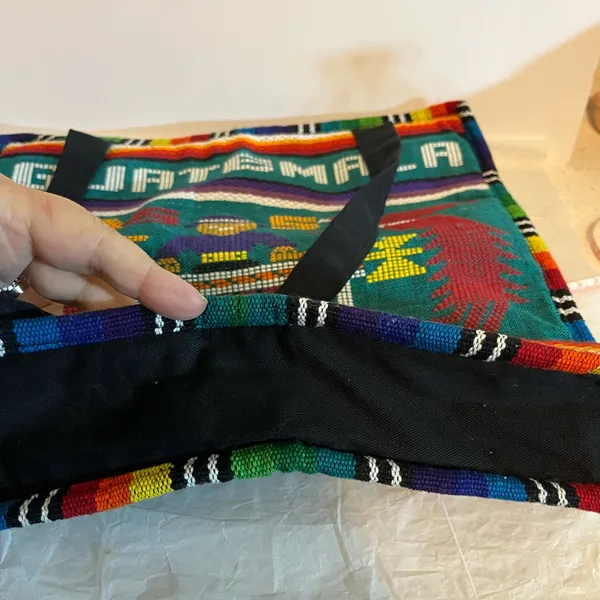 Vintage Guatemala Needle Point‎ Boho Lightweight Purse/Tote Nwot Unbranded - Image 3