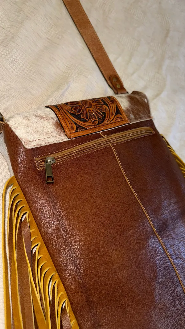 American Darling Cowhide Purse Fringe - Image 4