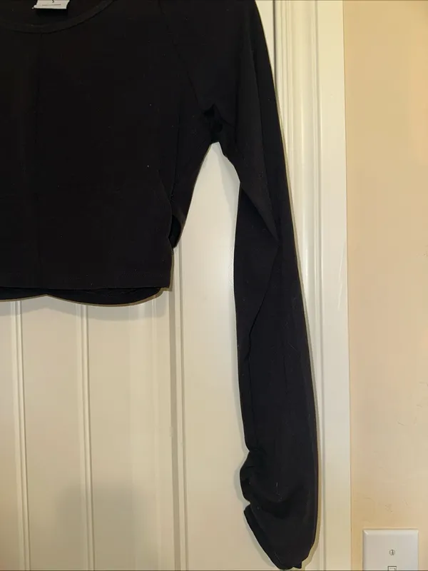 Gymshark Whitney Simmons Longsleeve Open Back Crop Top S - Image 4