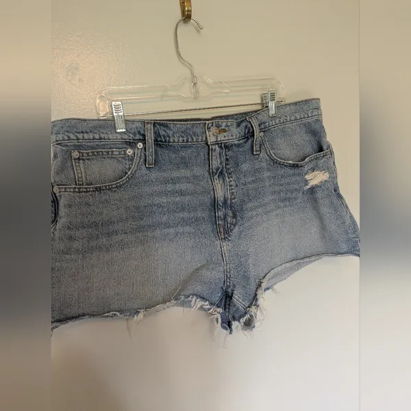 Madewell Relaxed Denim Shorts Light Wash 33 - Image 2