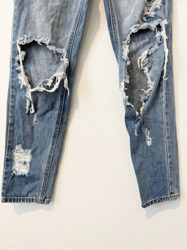 One Teaspoon Awesome Baggies Jeans Size 25 Distressed Destroyed Denim Grunge - Image 3