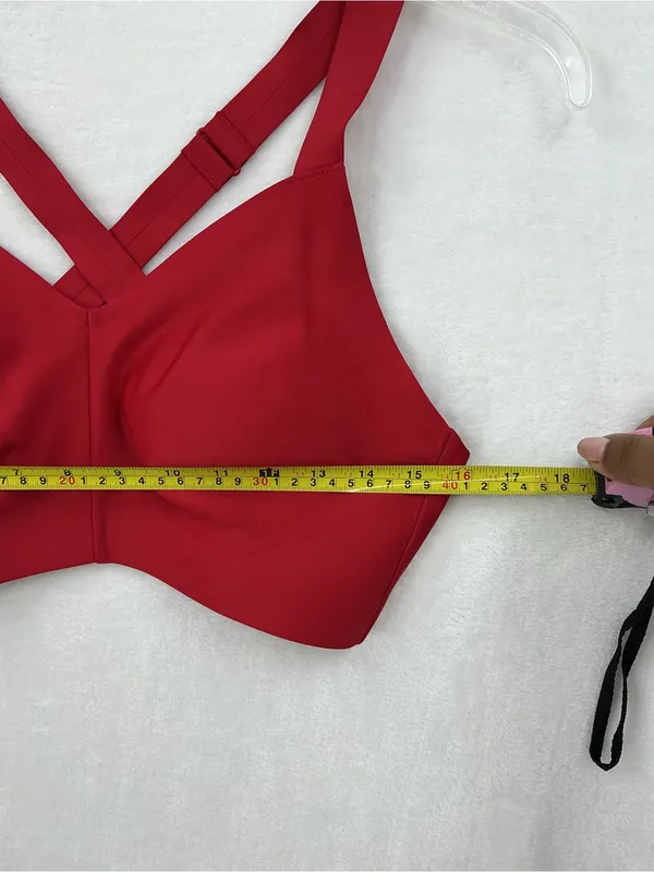 ALO Yoga Red Wireless Seamless Bra - Image 4