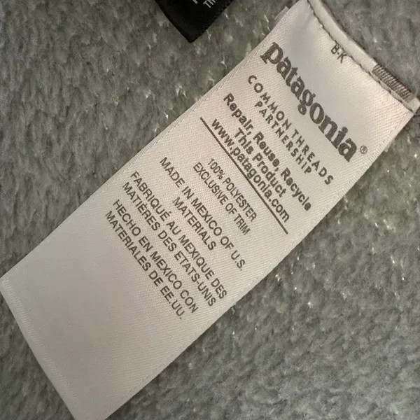 Patagonia Better Sweater‎ Fleece Pullover Gray Blue Trim Small S - Image 7