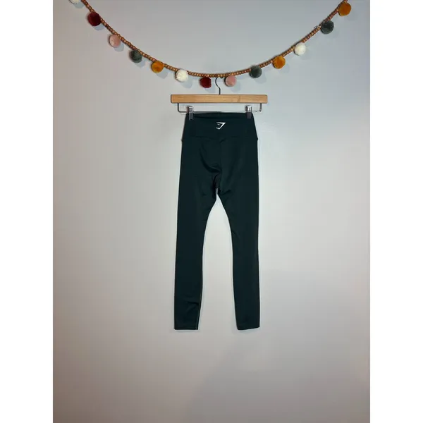 Gymshark dark green logo leggings - Image 2