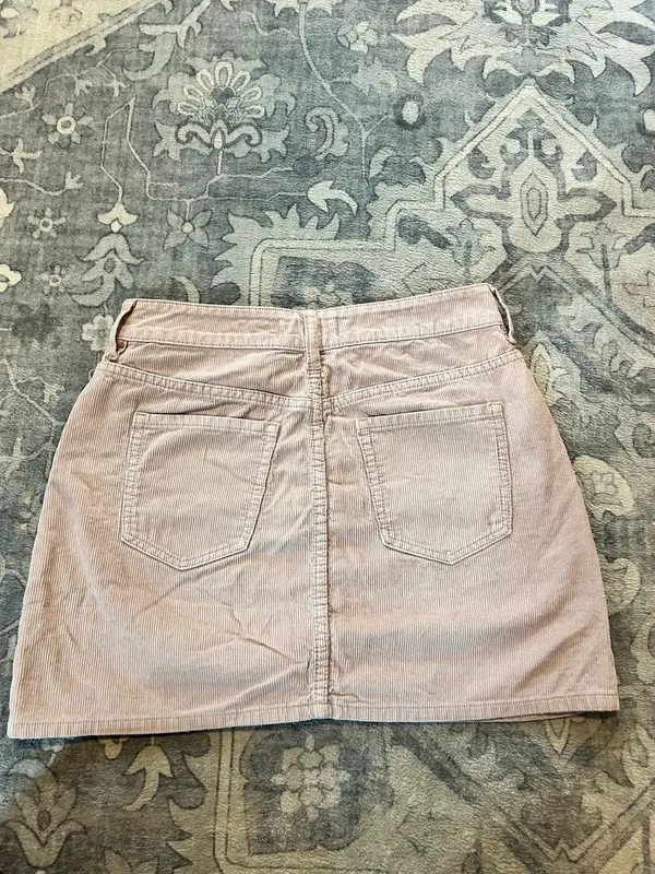 PacSun Corduroy Skirt Pink Blush - Image 2