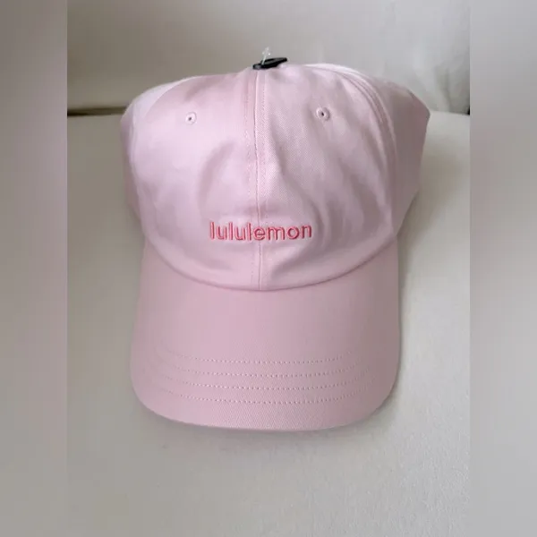 NWT Lululemon Unisex Classic Ball Cap Wordmark Strawberry Milkshake Sakura Pink - Image 6