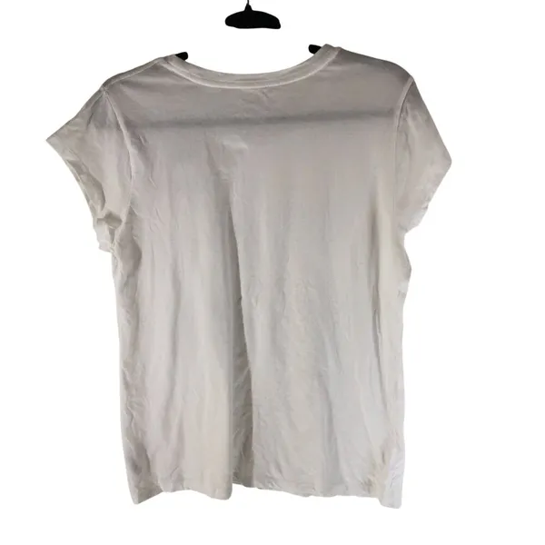 Universal Threads Womens Basic T Shirt Top Short Sleeve White L - Image 3