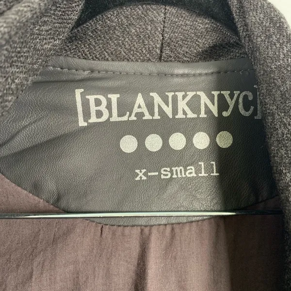 Blank NYC Draped Motto‎ Style Jacket Gray XS - Image 2