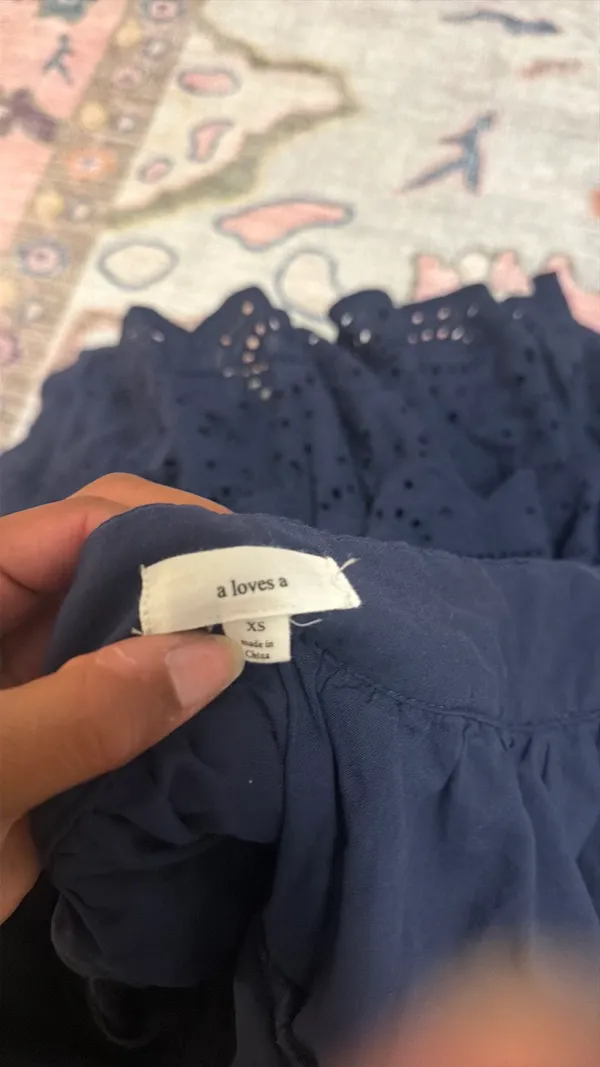 A loves A Navy ruffle skirt - Image 2