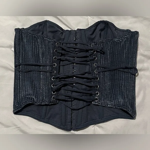 Urban Outfitters navy blue corset - Image 2