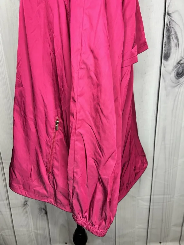 Chicos Zenergy Women's Hooded Nylon Blend Full Zip Jacket Sz 3 (16/18) Pink - Image 6