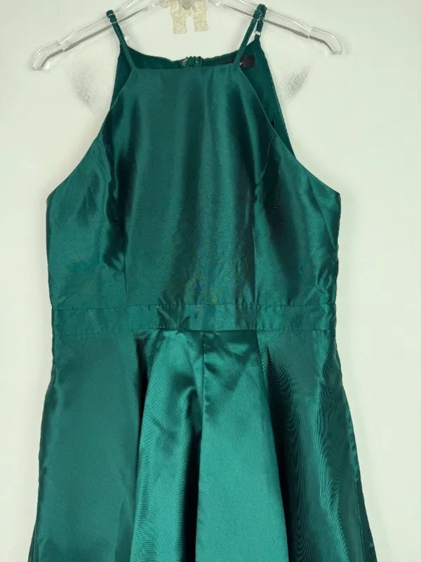 NWT Lulus Broadway Show Emerald Green High-Low Gown Dress Size Small S NEW - Image 3