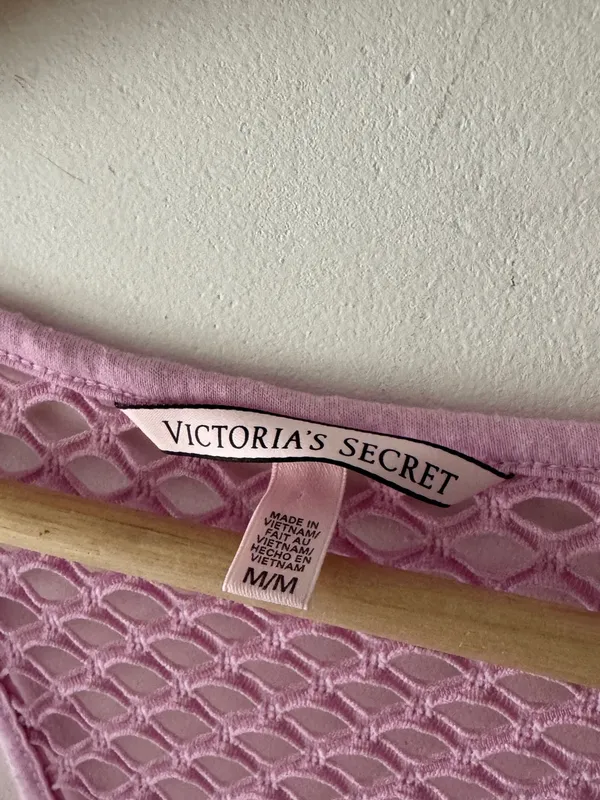 Victoria’s Secret Open Knit Pink Swim Cover Up - Image 5