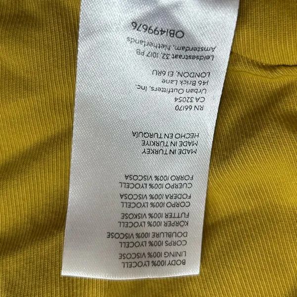 Free People‎ Gabbie Trousers Pants Slacks Mustard Yellow Size 8 - Image 8