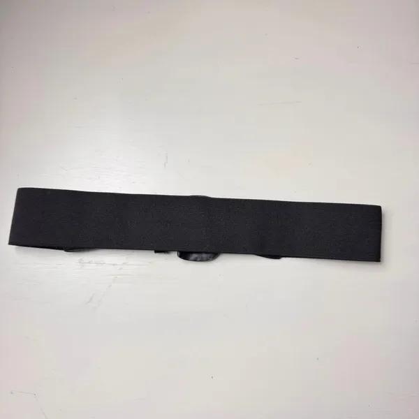 Black Croc-Embossed Stretch Buckle BeltFashion Accessory Sz S - Image 5