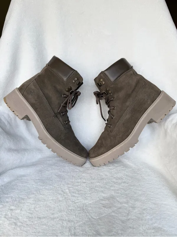 Timberland Women's Carnaby Cool 6" Boot Ankle, Olive Suede, Size 10 - Image 6