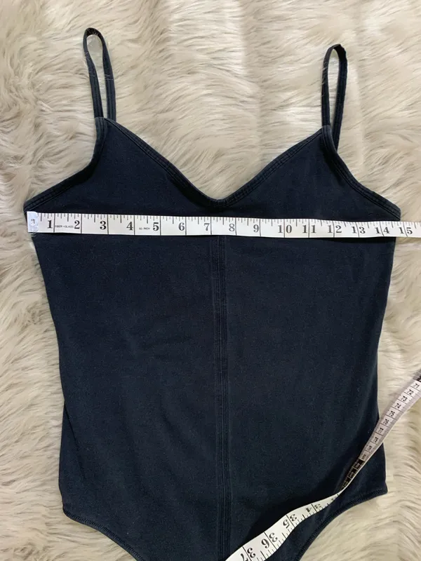 Everlane Cami” Bodysuit Black Small - Image 4