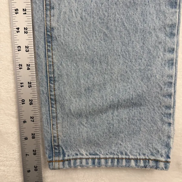 Revice Denim Ex-Boyfriend Light Wash High Rise Straight Leg‎ Jeans Blue Size 23 - Image 7