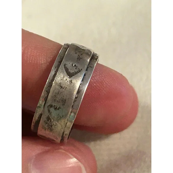 925 sterling silver ring band size 7 unique - Image 3