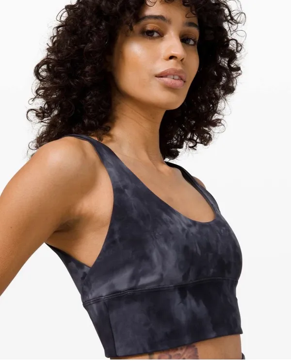 Lululemon Diamond Dye / Graphite Grey Align Reversible Light Support Size 4 - Image 9