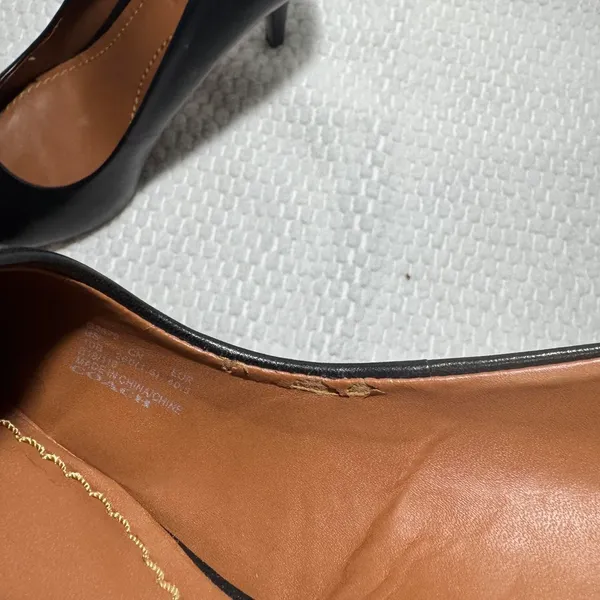 Coach G2879 Black Leather Pumps Heel Women's Size 10B elegant formal old money - Image 6