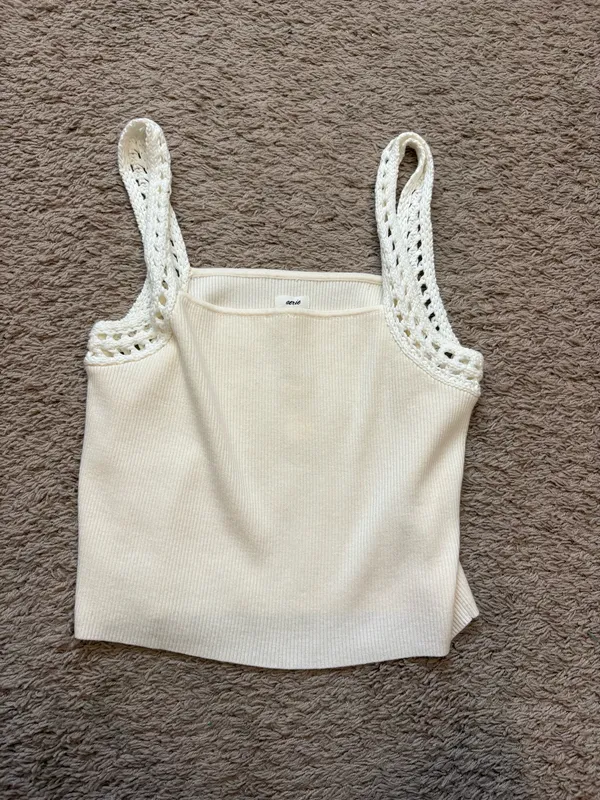Aerie Crochet Sweater Tank top - Image 2