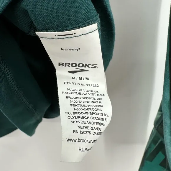 Brooks size‎ medium quarter zip pullover sweatshirt green - Image 6