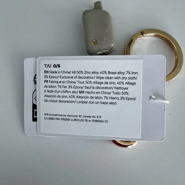 Lululemon Everywhere Belt Bag Key Charm Beech White / Gold - Image 12