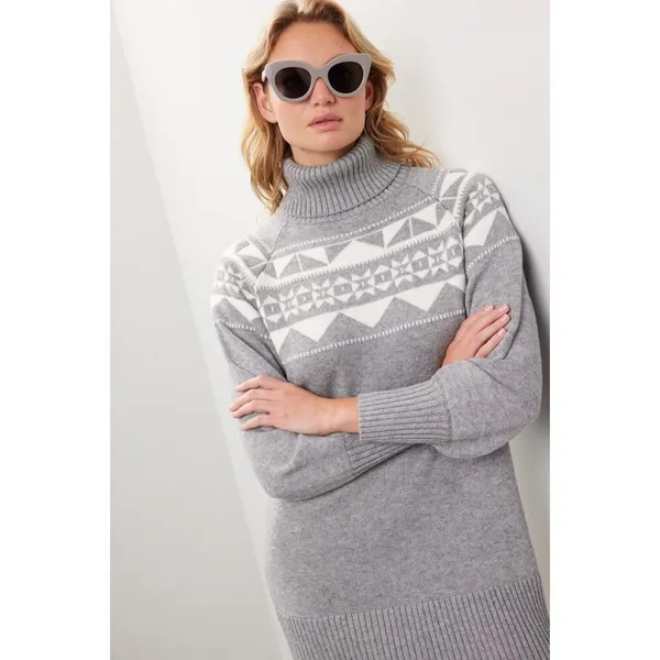 MARISSA WEBB Fair Isle Sweater Dress‎ EUC SIZE S - Image 4