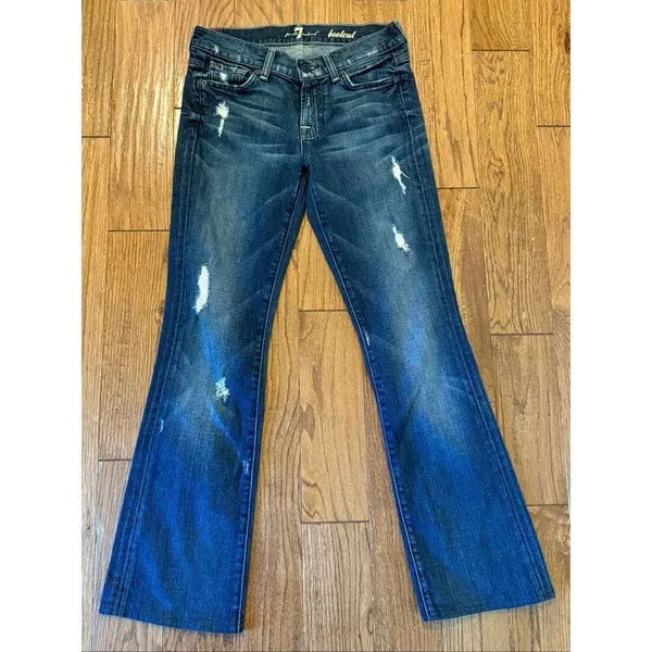 7 for all Mankind low rise bootcut jeans size 26 - Image 3