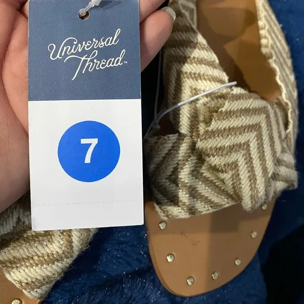 Universal Threads Louise Neutral Knotted Sandals Size 7 - Image 3