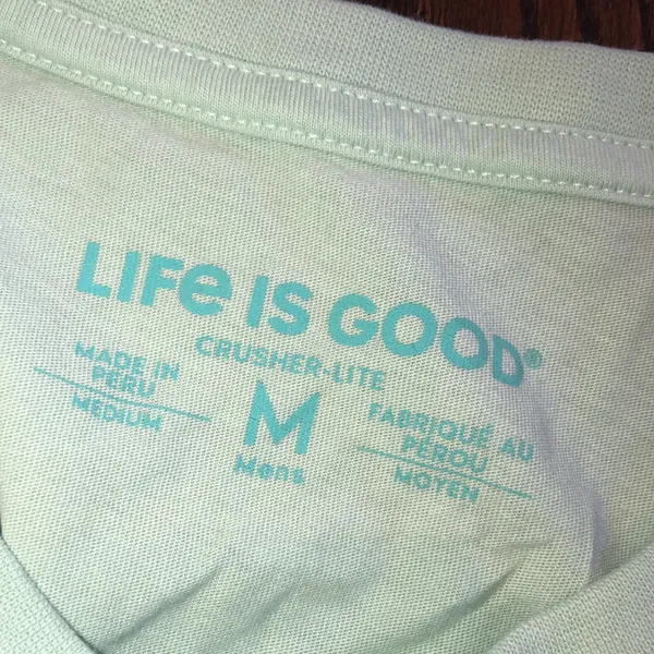 Life is good green graphic T-shirt chillin and grillin size medium - Image 5