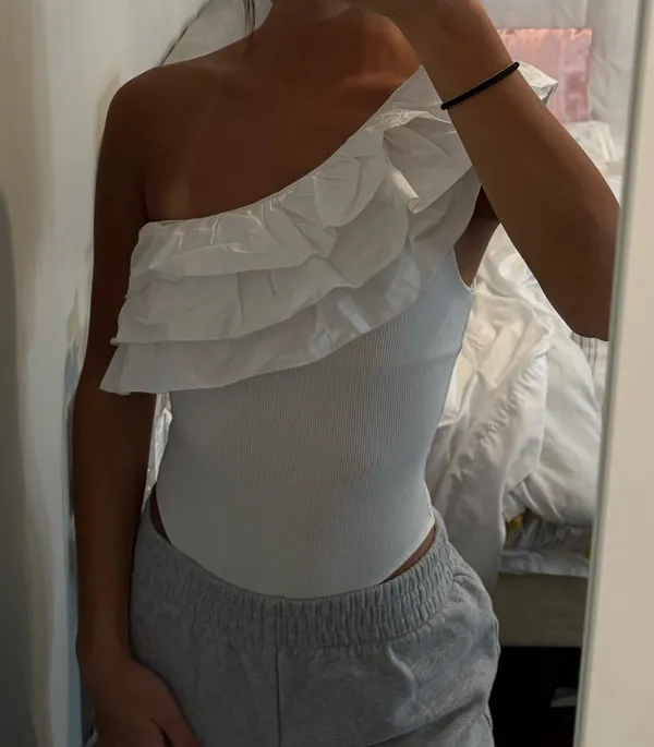 ZARA White Bodysuit - Image 3