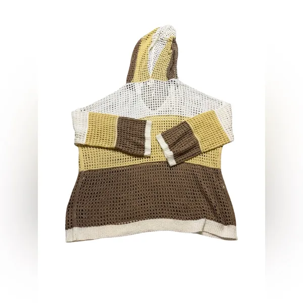 ✨ POL Oversized Open Knit Hooded Sweater Pullover‎ S ✨ - Image 5