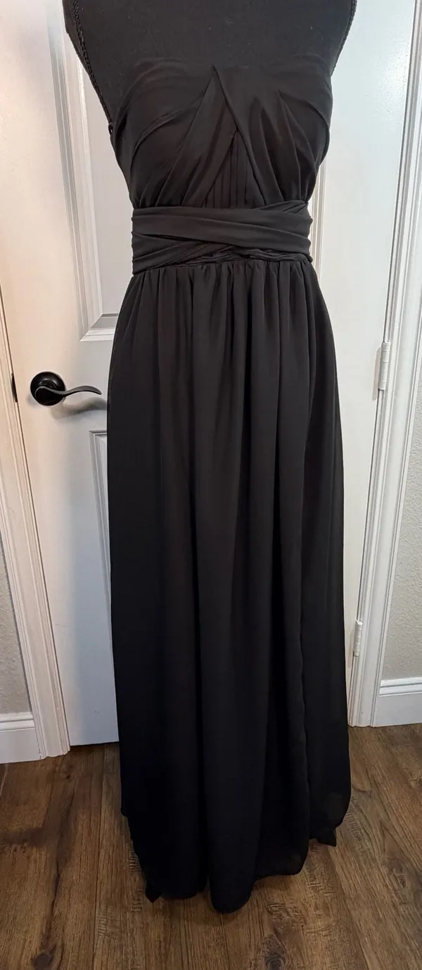 Birdy Grey Grace Convertible Bridesmaid Dress in Black - Image 5