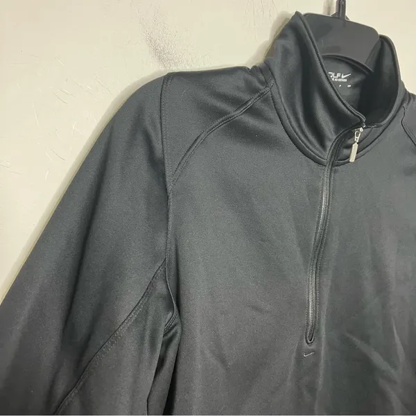 Nike Golf Therma fit half zip pullover black fleece lined women’s size‎ small - Image 2