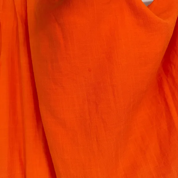 Showpo Orange Draped‎ Mini Dress US 14 Asymmetric Ruffle Cocktail Party - Image 3