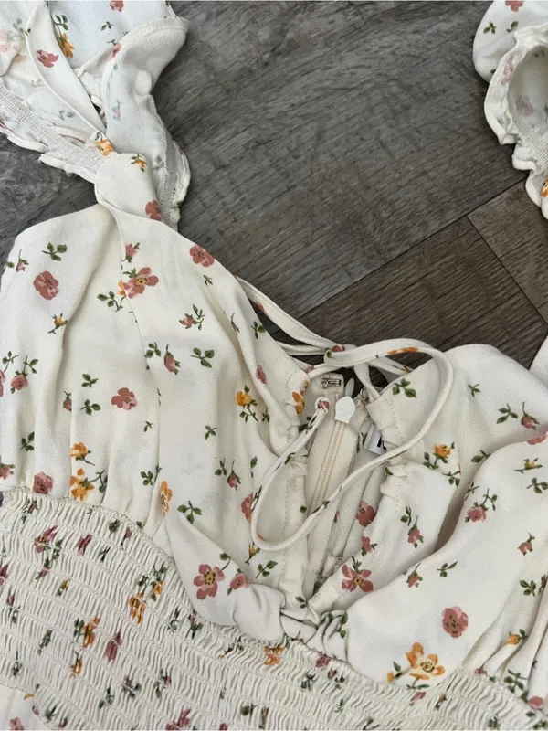 Reformation Emmaline Floral Print Mini Dress - Image 7