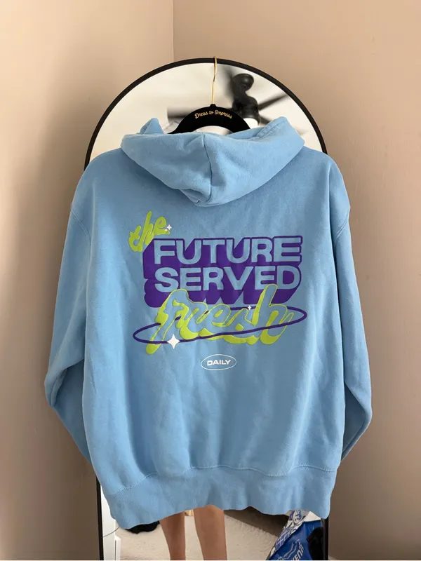 Poppi Future of Soda Blue Hooded Sweatshirt - Image 5