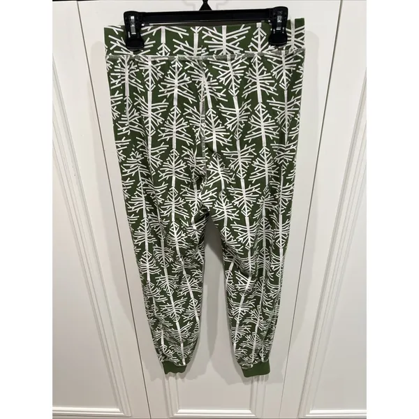 Pact 2 Piece Pajama Set Organic Cotton Green Birch Trees Cabincore Holiday - Image 6
