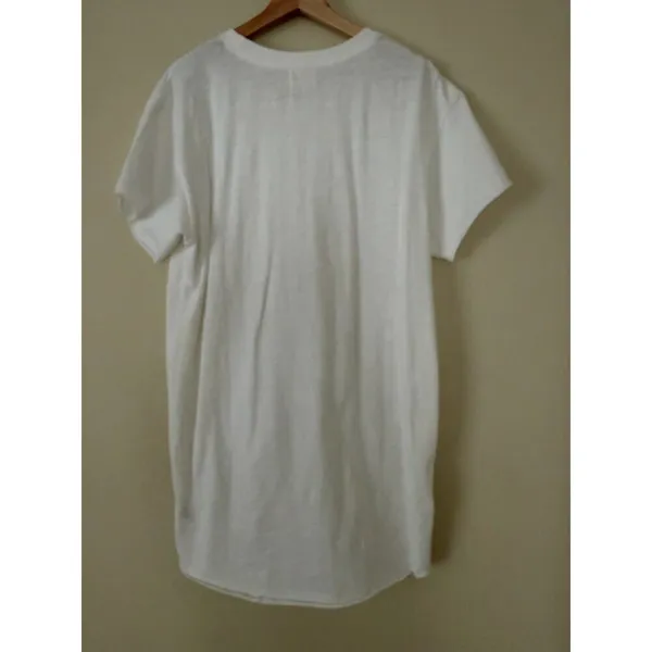 Anthropologie x Nation LTD Women's Dress Rowan T-Shirt Mini Cotton M‎ White Gold - Image 9