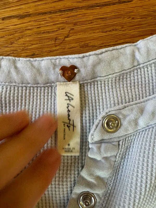 LA Hearts Pacsun Waffle Henley Top - Image 2